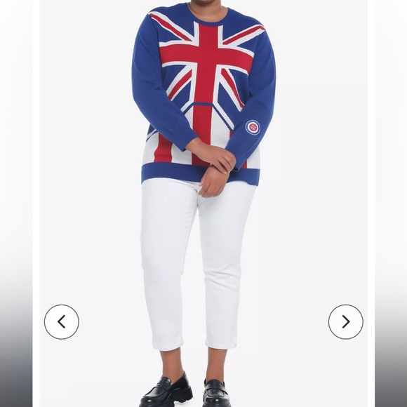 Her Universe Marvel Captain Carter Sweater - Picture 4 of 16